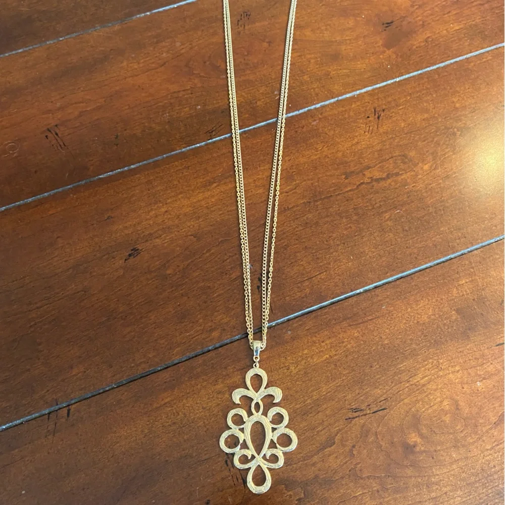 Long necklace with eclectic pendant - Picture 1 of 3